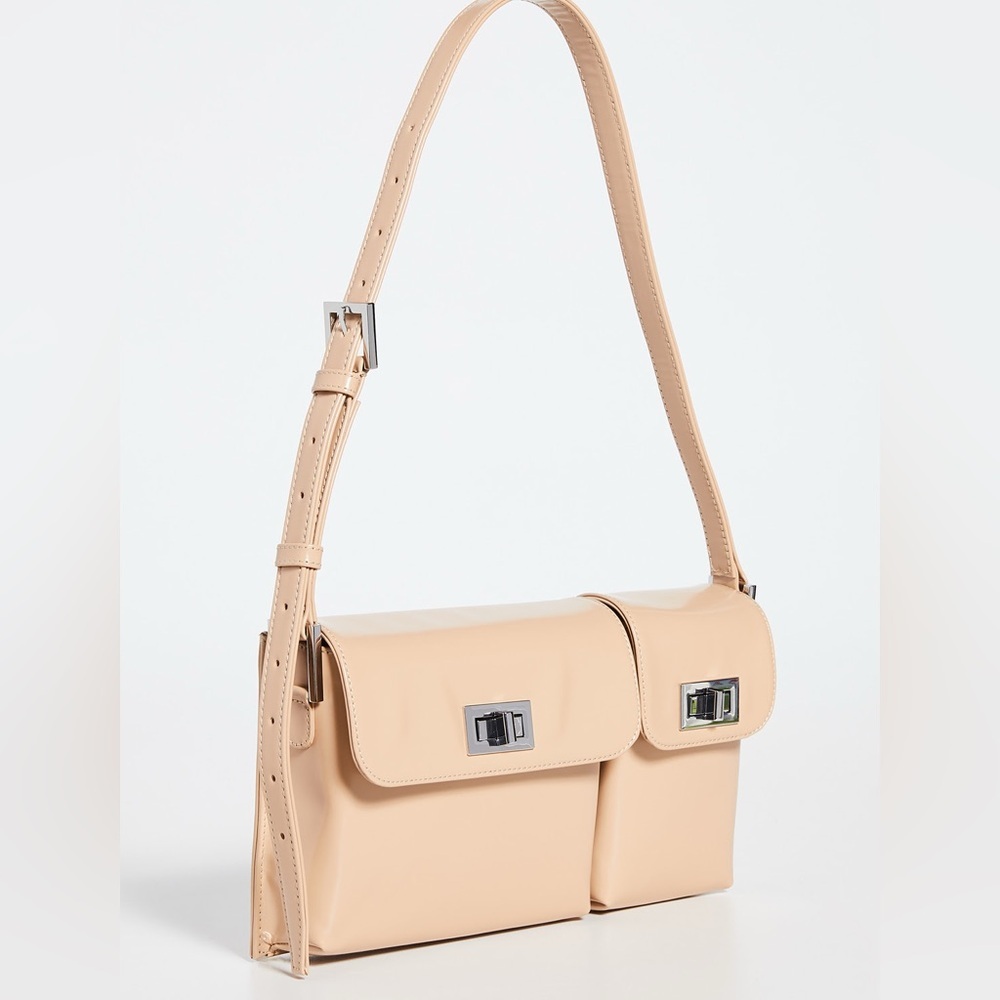 BY FAR Tan Shoulder Bag
